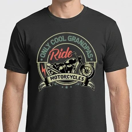 Férfi Imperial póló - Only Cool Grandpas Ride Motorcycles - Csak a menő nagypapák motoroznak