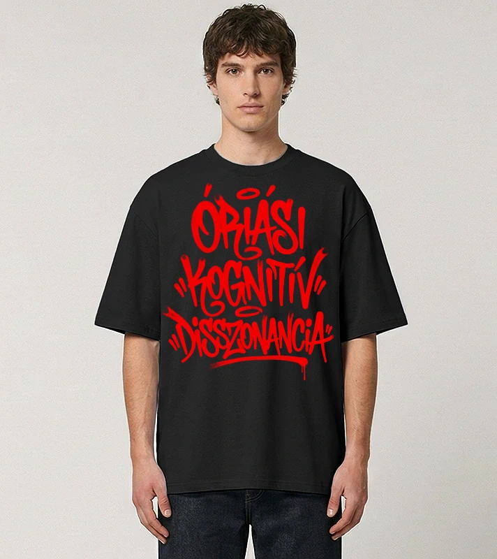 Óriási kognitív disszonancia Graffiti – Oversize póló