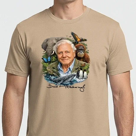 Férfi Imperial póló - Sir David Attenborough 2