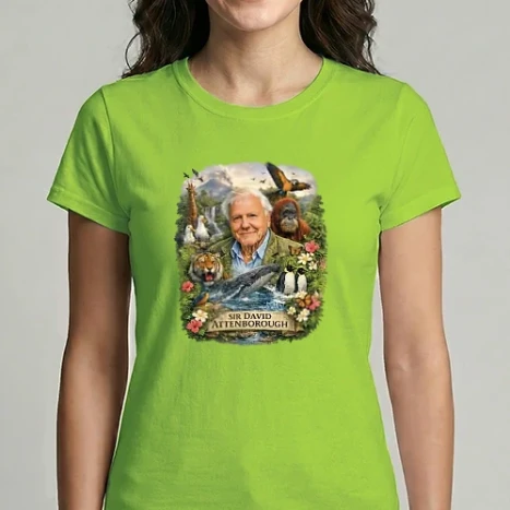 Női Imperial póló - Sir David Attenborough
