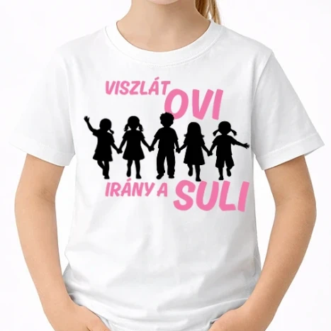 Uniszex gyerek Póló - Viszlát ovi