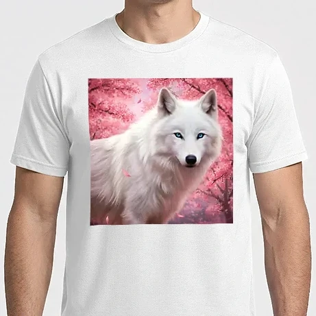 Férfi Imperial póló - Sakura farkas