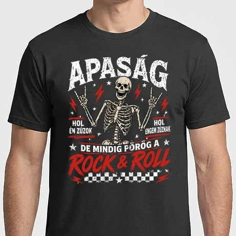 Férfi Imperial póló - Apaság - Rock & Roll