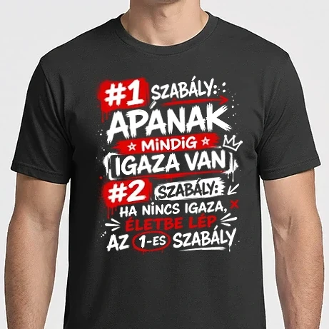 Férfi Imperial póló - Apának mindig igaza van