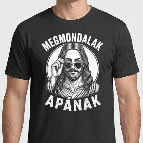 Férfi Imperial póló - Megmondalak apának - JESUS