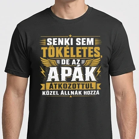 Férfi Imperial póló - Senki sem tökéletes, de az APÁK átkozottul közel állnak hozzá