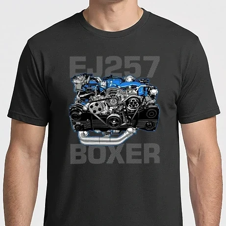 Férfi Imperial póló - Subaru EJ257 Boxer Engine (motor) 