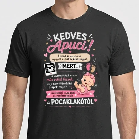 Férfi Imperial póló - Kedves apuci - kislányos