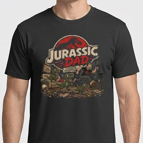 Férfi Imperial póló - Jurassic dad