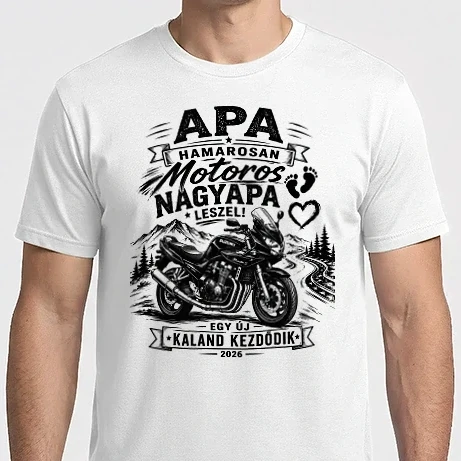 Férfi Imperial póló - Motoros nagypapa leszel