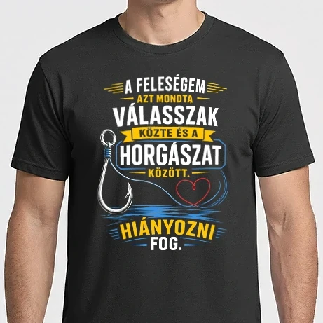 Férfi Imperial póló - A feleségem azt mondta