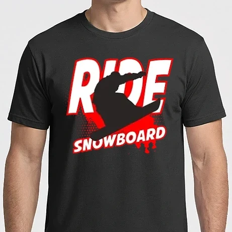 Férfi Imperial póló - SNOWBOARD RIDE, extérm sport 