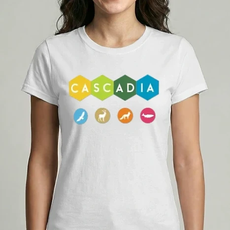 Női Imperial póló - Cascadia vadvilága