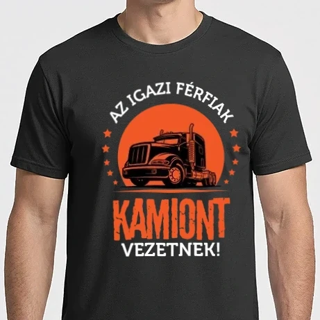 Férfi Imperial póló - Kamionos vagyok nekem mindig igazam van