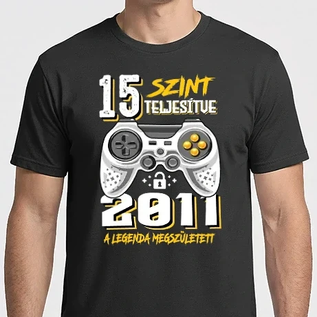 Férfi Imperial póló - GAMER szint teljesítve 15. 2011