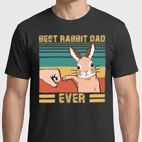 Férfi Imperial póló - Best rabbit dad ever