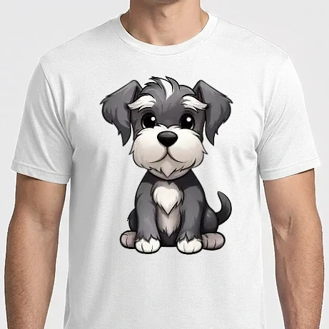 Férfi Imperial póló - Aranyos kutya - Törpe Schnauzer