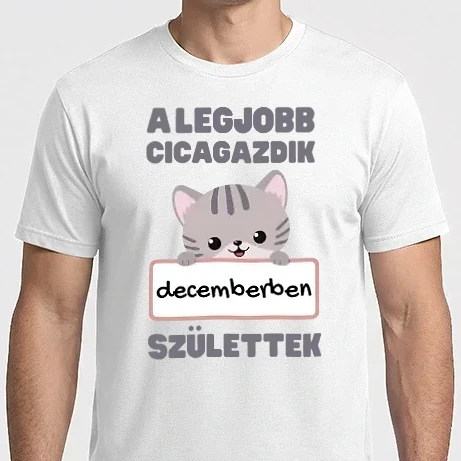 Férfi Imperial póló - A legjobb cicagazdik decemberben születtek