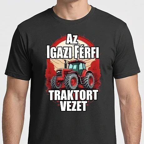 Férfi Imperial póló - Az igazi férfi traktort vezet