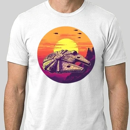 Férfi Alap póló - Űrutazók álma - Egyedi STAR WARS minta