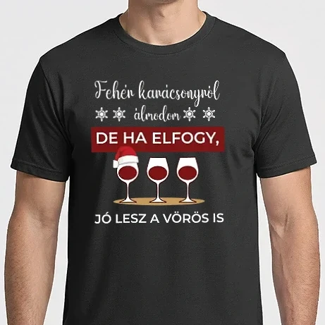Férfi Imperial póló - Fehér karácsony
