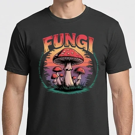 Férfi Imperial póló - Fungi retro