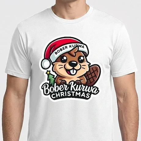 Férfi Imperial póló - Bober Kurwa Christmas 