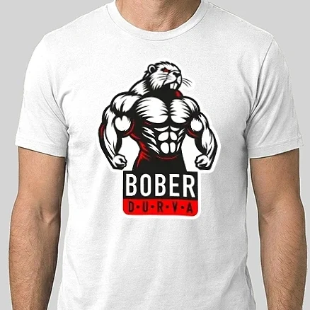 Férfi Alap póló - Bober durván kipattintva
