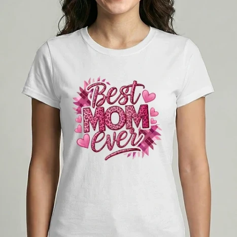 Női Imperial póló - Best MOM ever PINK
