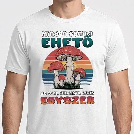 Férfi Imperial póló - Minden gomba ehető...