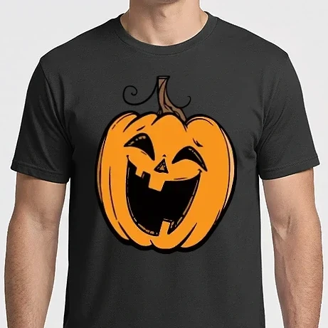 Férfi Imperial póló - halloween tök, halloween minta