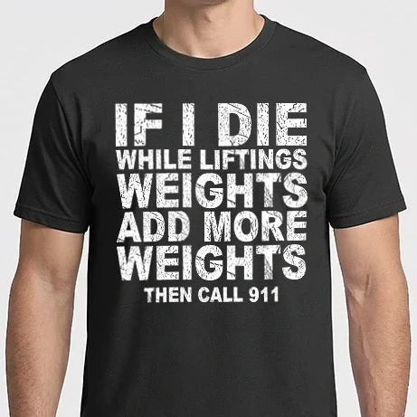 Férfi Imperial póló - If i die while liftings