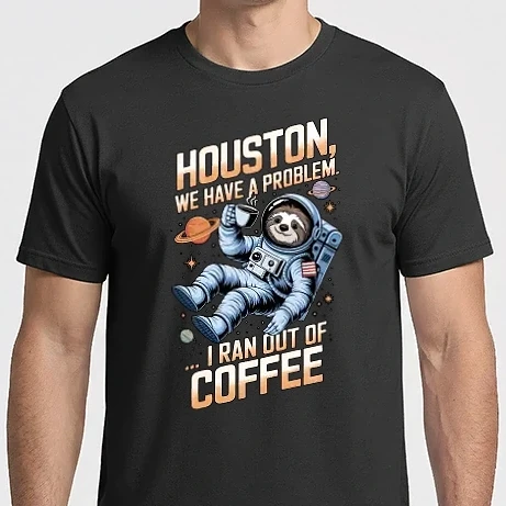 Férfi Imperial póló - houston kávé problémánk van