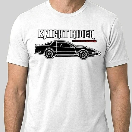 Férfi Alap póló - Knight Rider 3 fehér