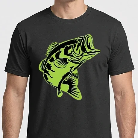 Férfi Imperial póló - Angry Fish (green)