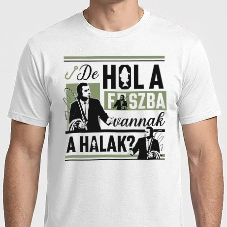 Férfi Imperial póló - Hol a fszba vannak a halak