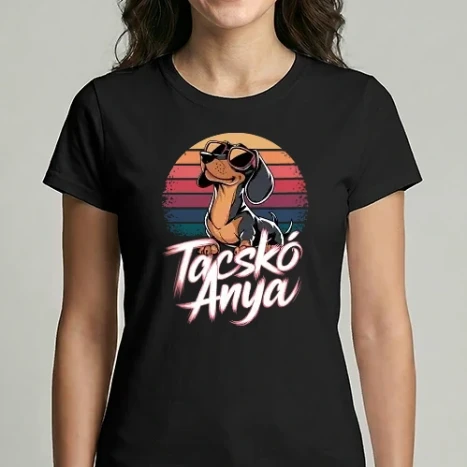 Női Imperial póló - Tacskó Anya Retro