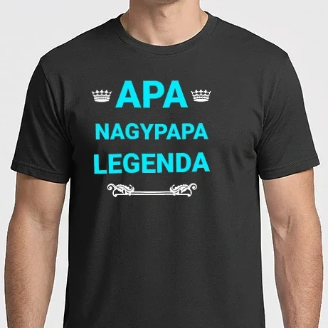 Férfi Imperial póló - Apa, Nagypapa, Legenda