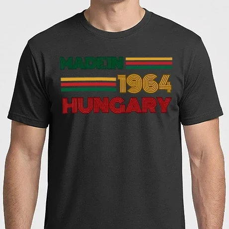 Férfi Imperial póló - Szülinap retro 1964 effektus 