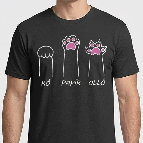 Férfi Imperial póló - kő papír olló