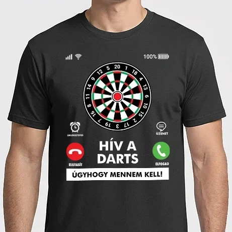 Férfi Imperial póló - Hív a darts mennem kell