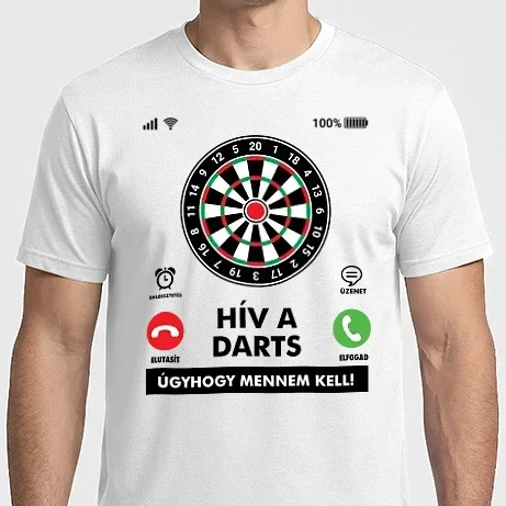 Férfi Imperial póló - Hív a darts mennem kell