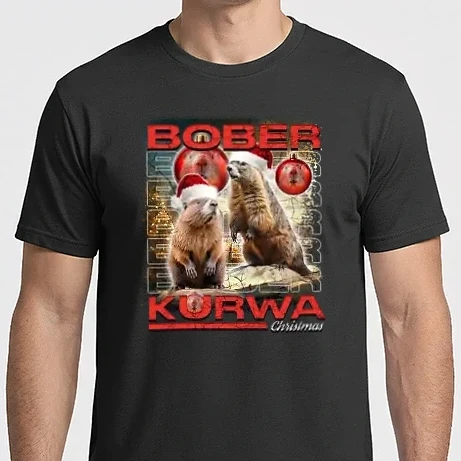 Férfi Imperial póló - Bóber Kurwa xmas