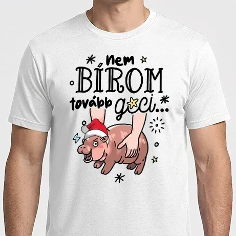 Férfi Imperial póló - Nem bírom tovább gci Moo-Deng Karácsony