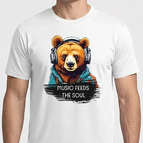 Férfi Imperial póló - Music feeds the soul