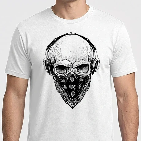 Férfi Imperial póló - Music skull