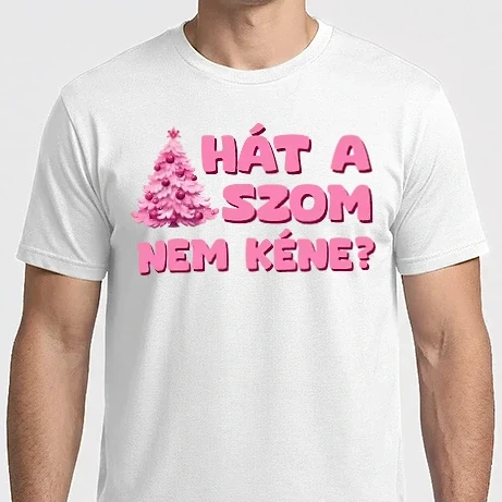 Férfi Imperial póló - Hát a faszom nem kéne pink - vicces karácsonyi póló
