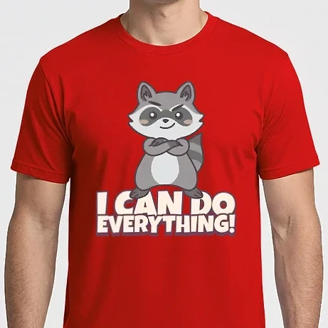 Férfi Imperial póló - raccoon-illustration
