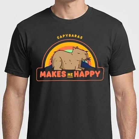 Férfi Imperial póló - Capybara happy