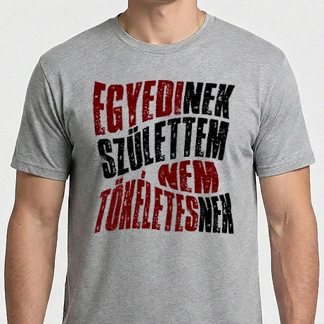 Férfi Imperial póló - Egyedinek születtem, nem tökéletesnek ns